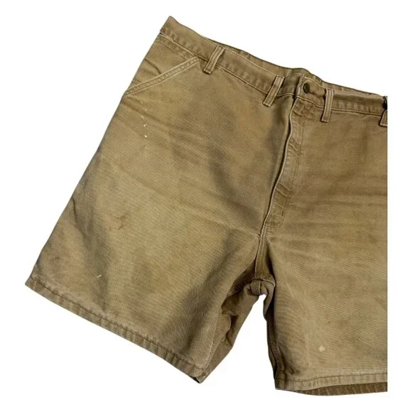 CARHARTT Vintage 90s Work Wear Canvas Duck Denim Shorts Mens 2XL - Picture 5 of 5